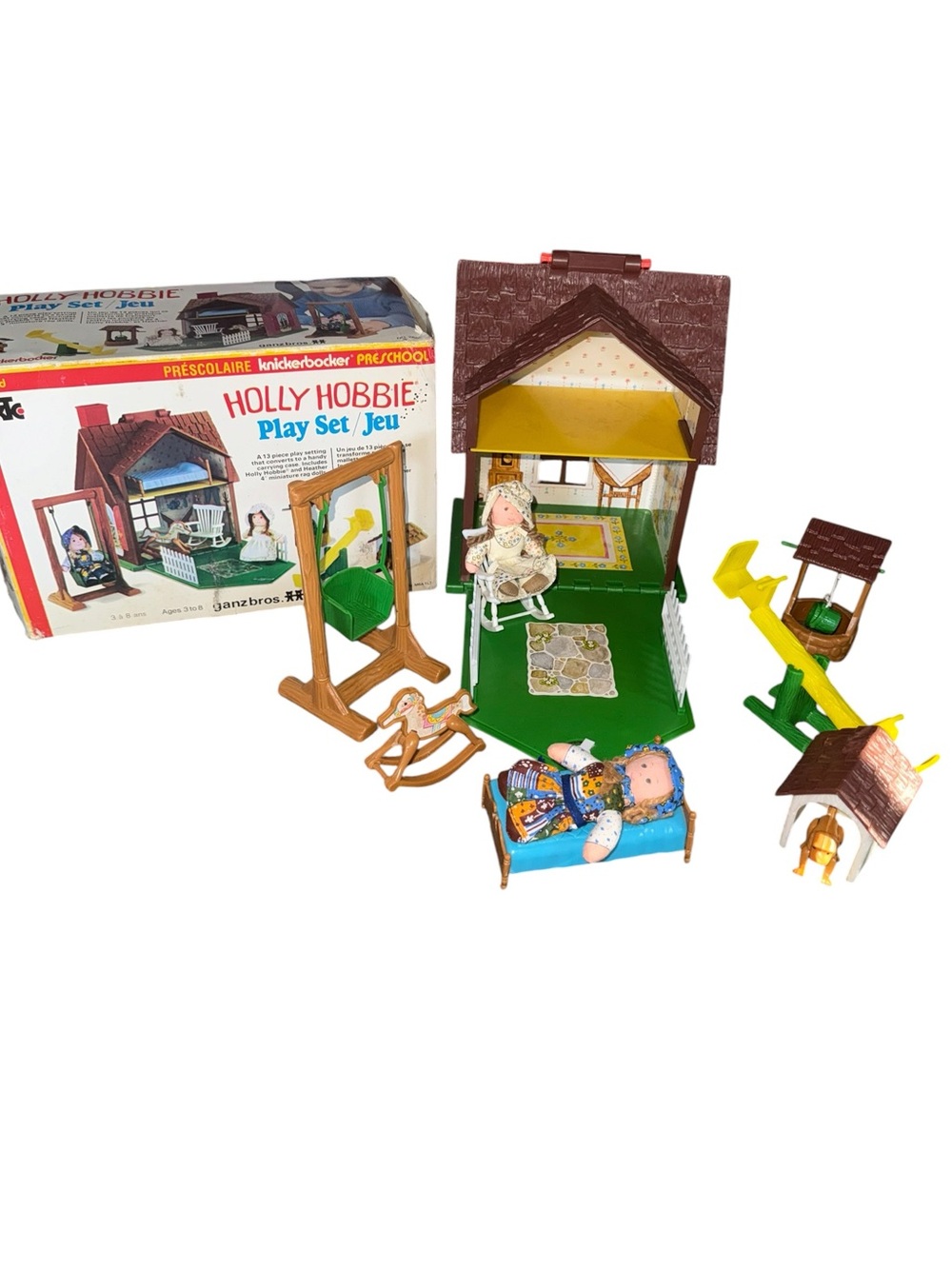 Vintage Holly Hobbie playhouse play set in box